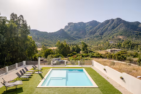 piscina vista monte